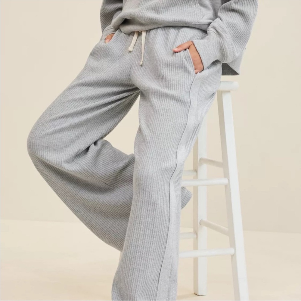 Aerie Essential Waffle Trouser - Picture 2 of 8